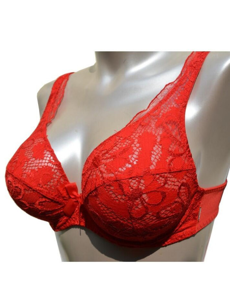 Soutien gorge Elixir En dentelle Florale rouge