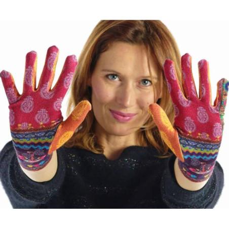Gants Imprimés Dub et Drino Radjasthan Fleuri