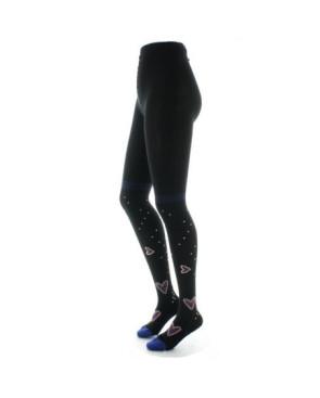 Collant Berthe aux grands Pieds hiver Coeurs