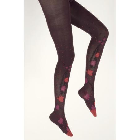 collant-berthe-aux-grands-pieds-hiver-coton-bordeaux-roses-rouges