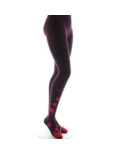 Collant Berthe aux grands Pieds hiver Bordeaux Fleuris