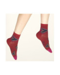 Socquette Berthe aux grands Pieds hiver coeurs bijoux