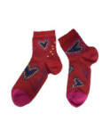 Socquette Berthe aux grands Pieds hiver coeurs bijoux