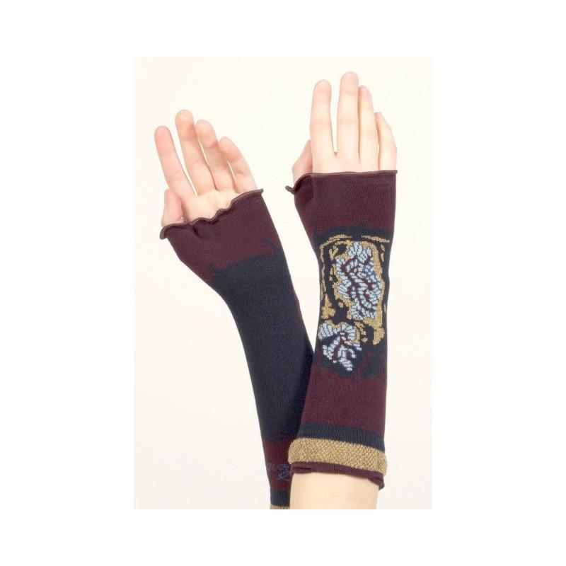 Mitaines Berthe aux grands Pieds Kimono Fleuri