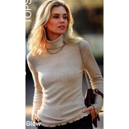 Top-Manches-longues-col-roulé-Janira-cotes-brillantes-beige-porté-doré-1070309
