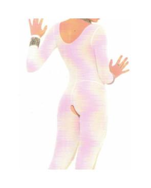 Collant combinaison opaque blanc