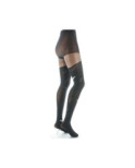 Collant Lycra Berthe aux grands Pieds noir Plumes Grises