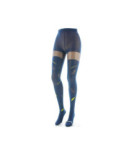 Collant Lycra Berthe aux grands Pieds marine plumes Jaunes