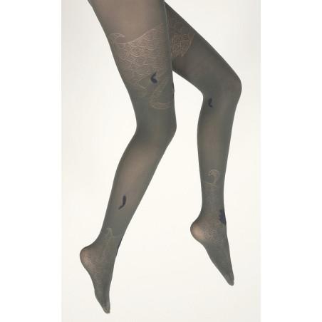 Collant-Lycra-Berthe-aux-grands-pieds-Vagues-et-poissons-Gris-MArine