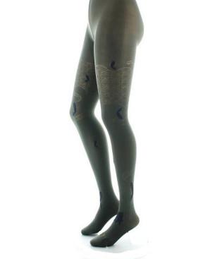 Collant Lycra Berthe aux grands Pieds Kaki Vagues Marine
