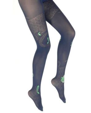 Collant-Lycra-Berthe-aux-grands-pieds-Vagues-et-poissons-marine-vert-profil