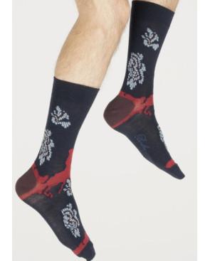 Chaussettes-Berthe-aux-grands-pieds-HIVER-laine-BAG20H-homme-kimono-lavande-doré