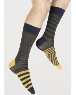  Chaussettes-Berthe-aux-grands-pieds-HIVER-laine-BAG20H-homme-RAYURES-ASYMETRIQUE