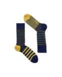 Chaussettes Berthe aux grands Pieds Hiver rayures Asymétriques