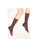 Chaussettes Berthe aux grands Pieds Hiver Femme bouquet bordeaux
