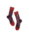 Chaussettes Berthe aux grands Pieds Hiver Femme bouquet bordeaux