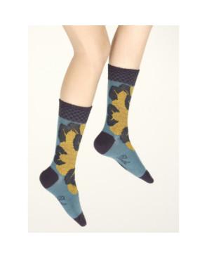  Chaussettes-Berthe-aux-grands-pieds-HIVER-laine-BAG20F-6-feuilles-dorées