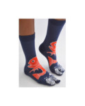 Chaussettes Japonaises Carpes Koi Bleues