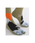 Chaussettes Japonaises Estampes Fuji et Vagues
