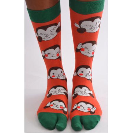 Chaussettes Tabis Les 3 singes de la sagesse