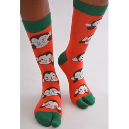 Chaussettes Japonaises Les 3 singes de la sagesse