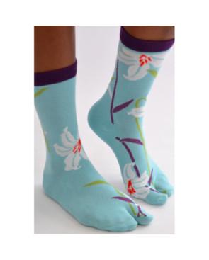 Chaussettes Japonaise Fleurs de Lotus