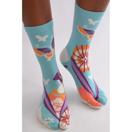 Chaussettes Japonaise La Fille aux Papillons