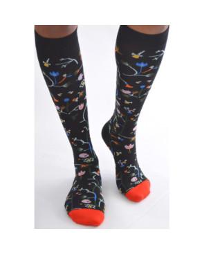 Mi-bas-Coton-Les-petits-Caprices-Bouquet-de-bleuet-Prof