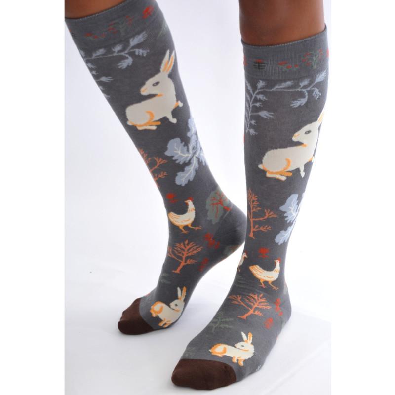 Mi Bas Les Petits Caprices Nature lapin et poule