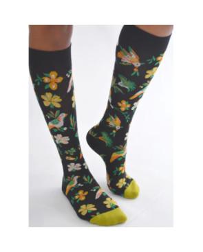 Mi-bas-Coton-Les-petits-Caprices-Oiseaux-des-fleurs