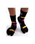 Chaussettes Japonaise Violettes Fleuries