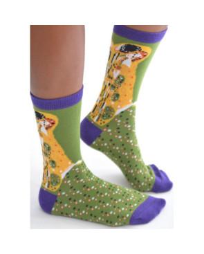 Chaussettes-les-petits-caprices-art-museum-le-baiser-de-Gustave-Klimt-profil