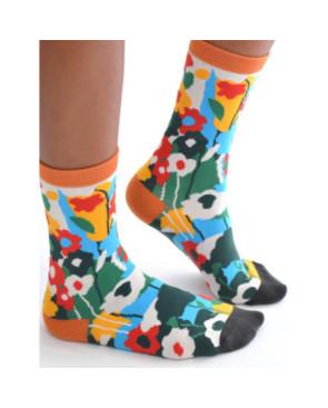 Chaussettes Bouquet Fleuries Psychédélique