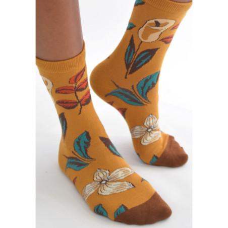 Chaussettes Fleurs de Café