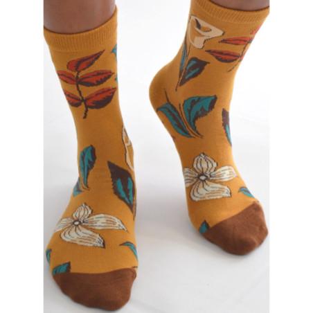 Chaussettes Fleurs de Café