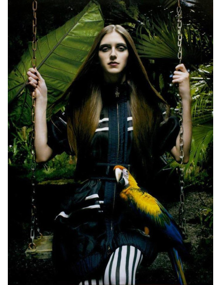 Collant Emilio Cavallini Rayures Barbelées blanc