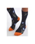 Chaussettes Marine Tulipes Bleues