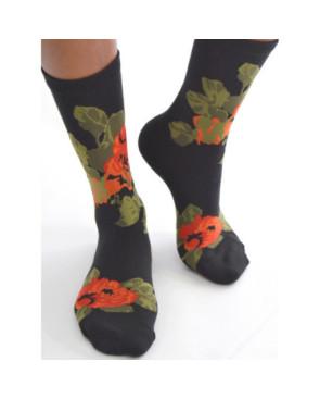Chaussettes-les-petits-caprices-noires-fleurs-d-orangers-face