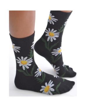  Chaussettes-les-petits-caprices-noires-Marguerites-profil