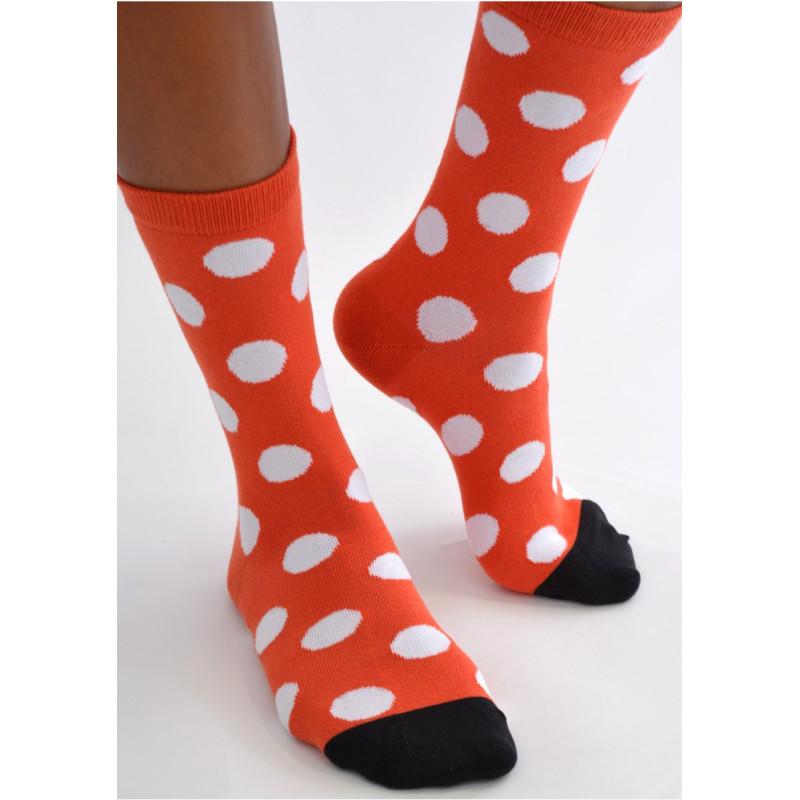 Chaussettes à gros pois Vintage