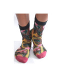Chaussettes Transparentes Ecureuils sur arbre fleuri