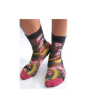 Chaussettes Transparentes Ecureuils sur arbre fleuri