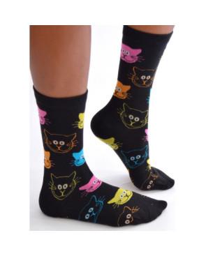 Chaussettes  Chats rigolo Mangas psychédéliques