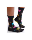 Chaussettes  Chats rigolo Mangas psychédéliques