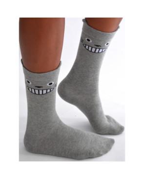 Chaussettes-Les-petits-caprices-ghibli-le-chat-catbus-de-Totoro-profil-e--Gris