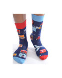 Chaussettes asymétriques vacances et cartes postales