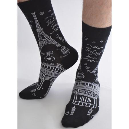 Chaussettes Love Paris Tours Eiffel Arc Triomphe