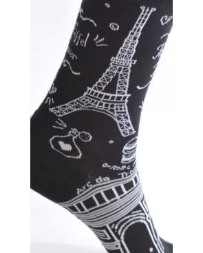  Chaussettes-les-petits-caprices-asymétriques-love-paris-tour-eiffel-arc-triumph-champs-elysée-motif