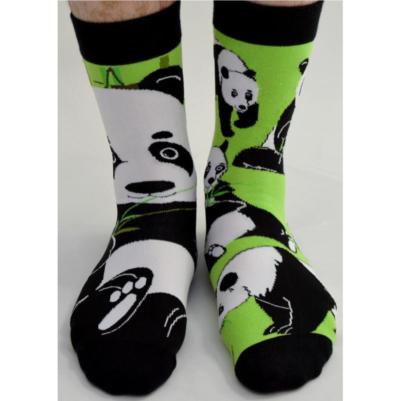 Chaussettes asymétriques Panda