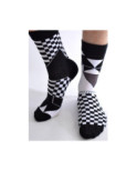 Chaussettes asymétrique Smocking Psychédélique
